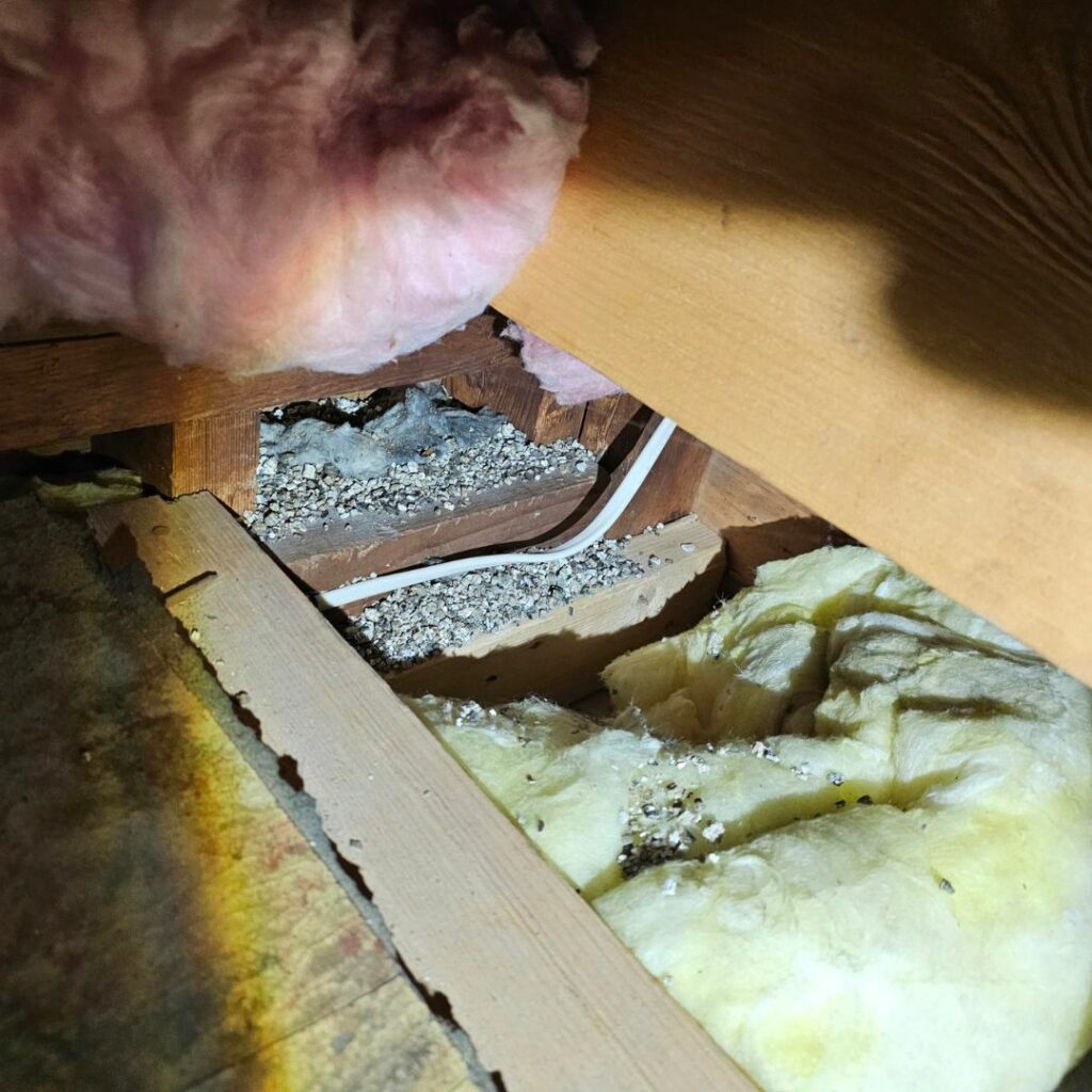vermiculite asbestos removal in a residential attic northbridge, ma