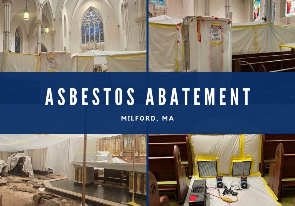 Asbestos Abatement Completed at Church in Milford, MA in Time for Christmas