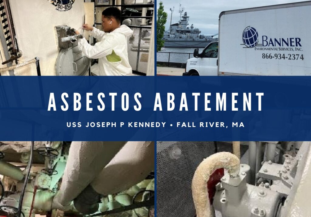 asbestos abatement on the uss joseph p kennedy at battleship cove in fall river ma