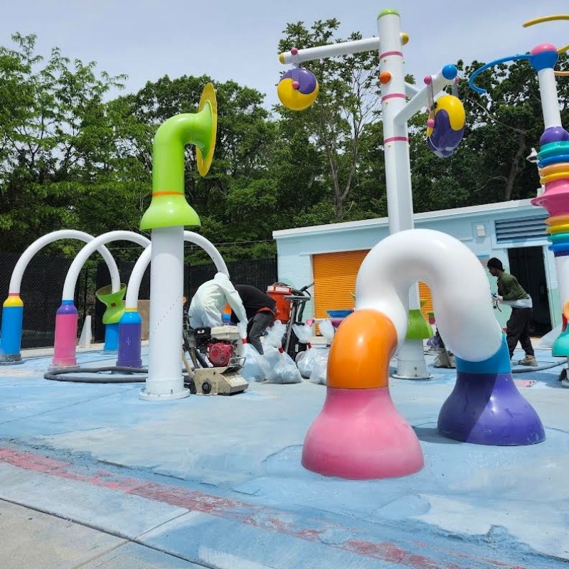 Bradley Hospital’s Splash Park Concrete Grinding Demolition Work