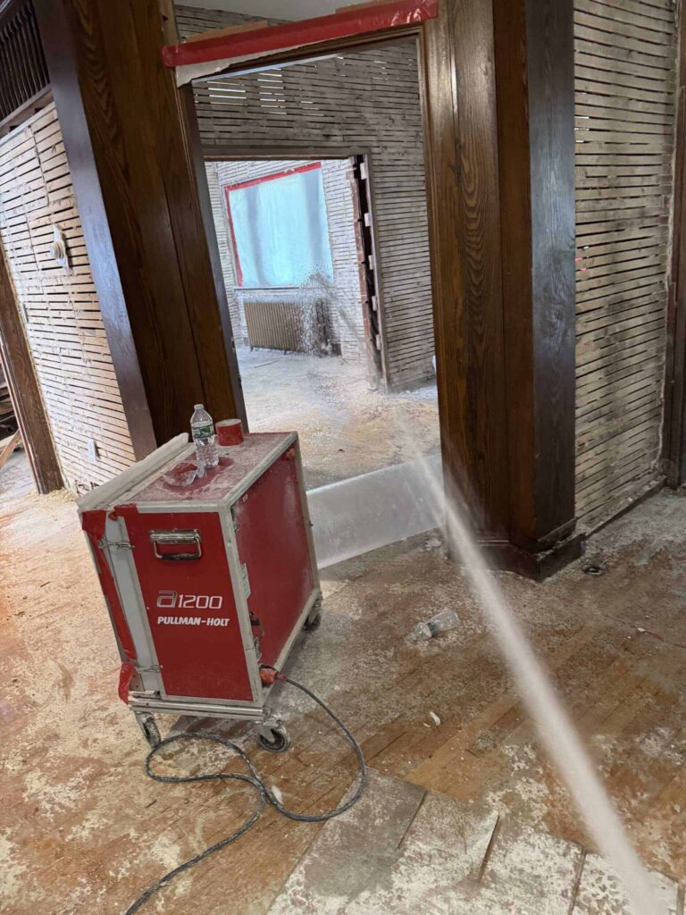 walker center asbestos abatement project in newton ma