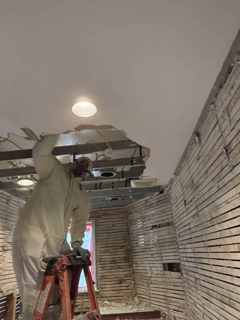 walker center asbestos abatement project in newton ma