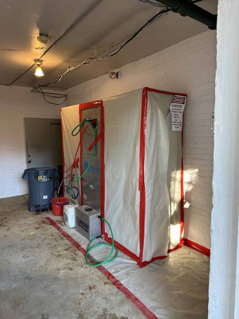 walker center asbestos abatement project in newton ma