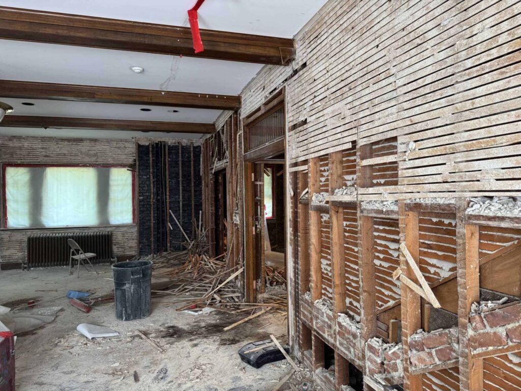 walker center asbestos abatement project in newton ma