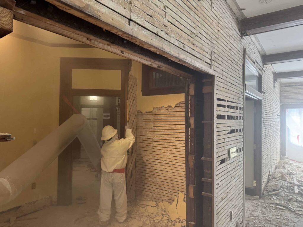walker center asbestos abatement project in newton ma