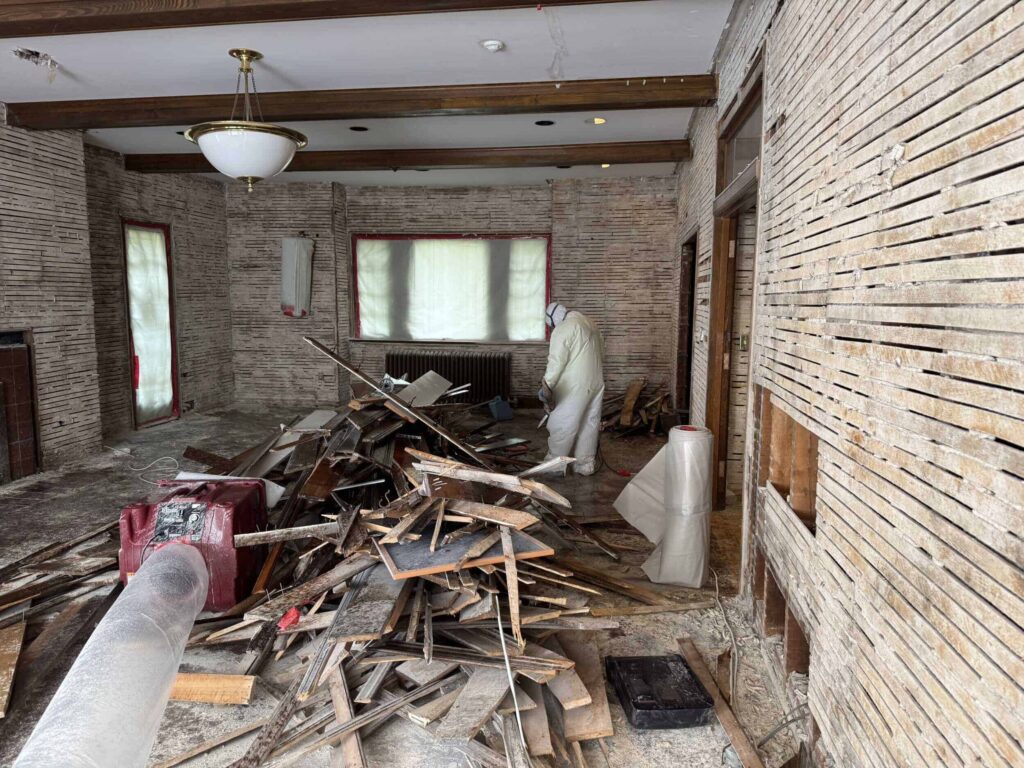 walker center asbestos abatement project in newton ma