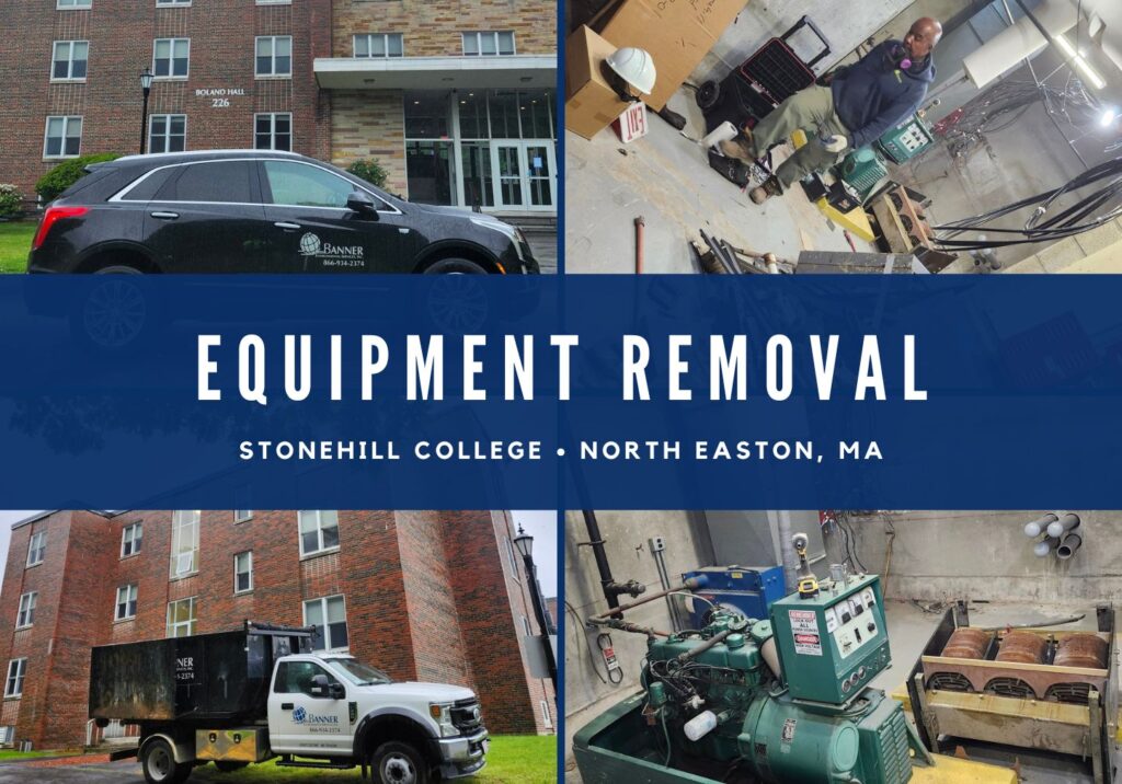 Stonehill College Equipment Removal North Easton, MA