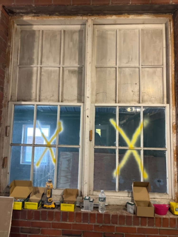Window Caulking and Glazing Asbestos Abatement at the New Balance Factory Store in Skowhegan, ME