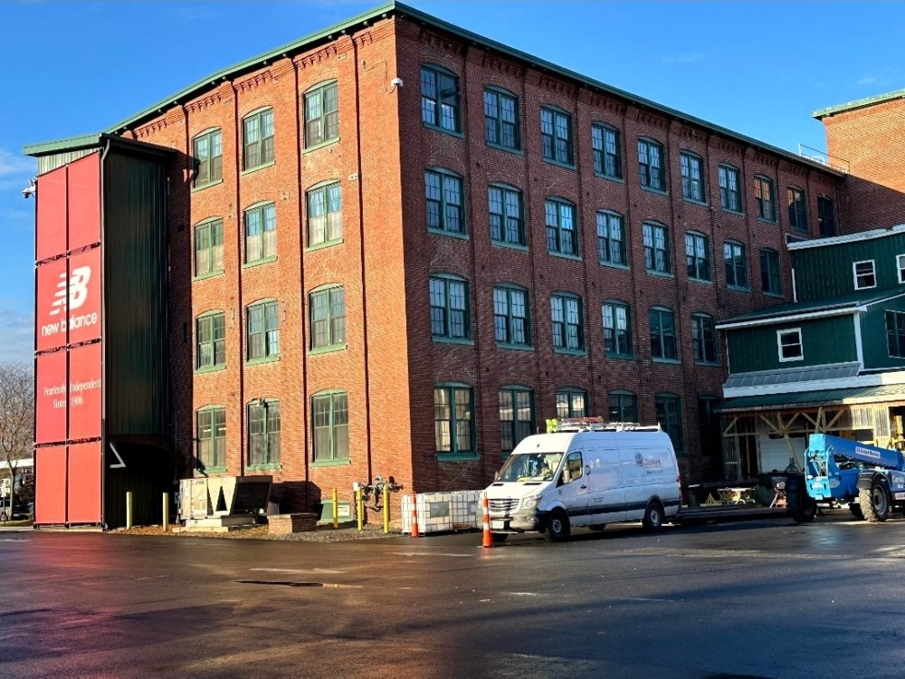 Window Caulking and Glazing Asbestos Abatement at the New Balance Factory Store in Skowhegan, ME