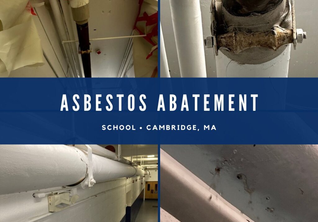 Swift Asbestos Abatement in Cambridge, MA School ACM Leaky Pipe