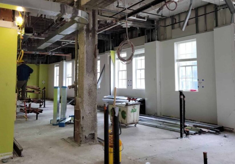 interior demolition 140 clarendon st boston, ma
