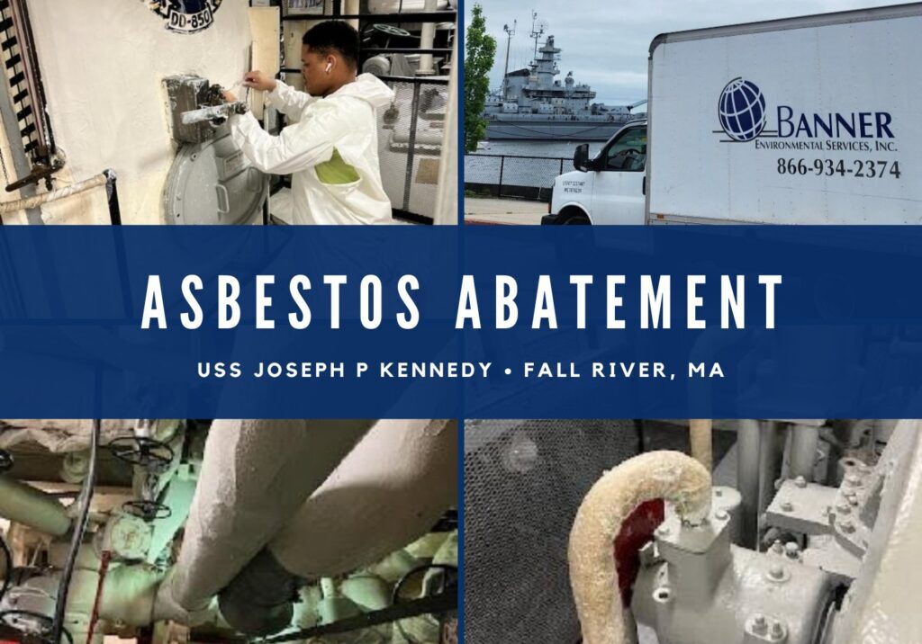 asbestos abatement on the uss joseph p kennedy at battleship cove in fall river ma